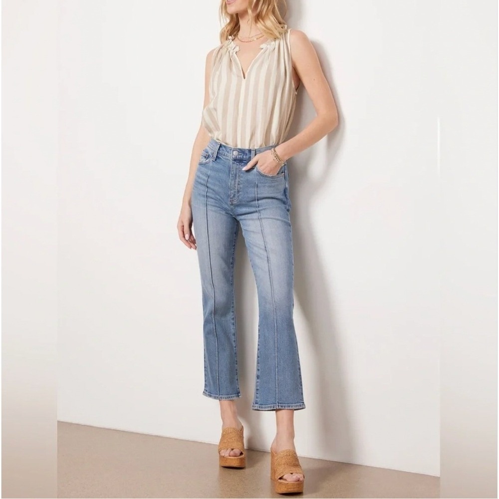 Pistola Lennon Essence High Rise Bootcut Jeans Blue Seam Detail Size 27 NEW